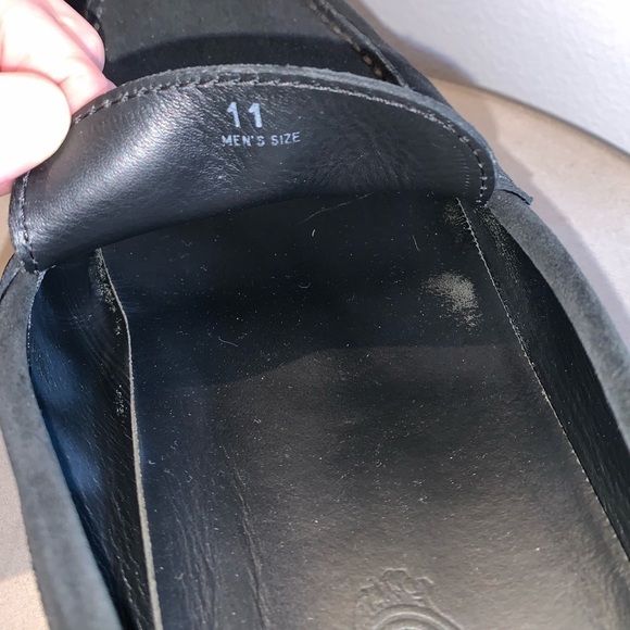 Tods Black Suede Slip on Loafers - Picture 3 of 6